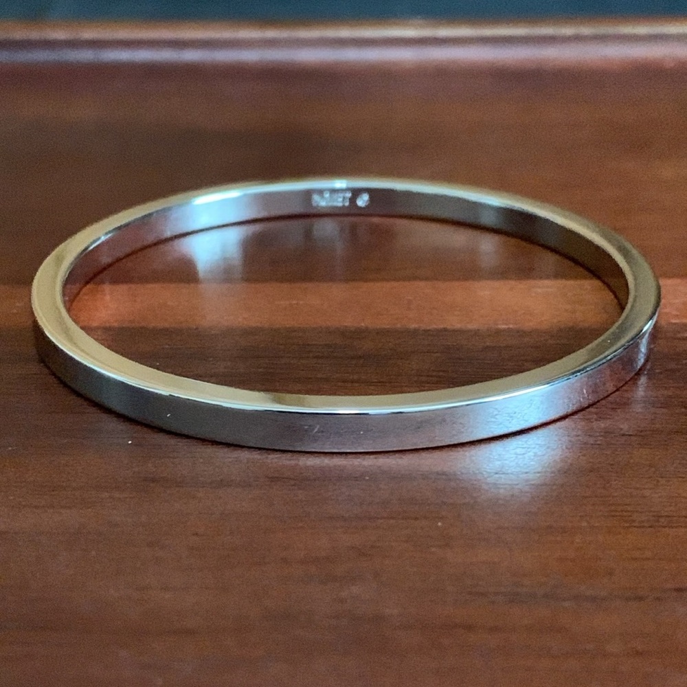 Monet silver tone bangle